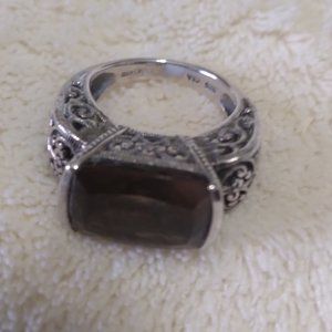 GENUINE TIGER EYE RING WITH DETAILS
